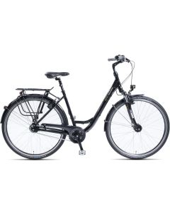 KIELER MANUFAKTUR - Alu FG 8 Gg. schwarz glänzend Citybike