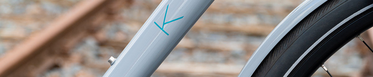 Fahrradrahmen eines Urban-Bikes mit KYLE Logo