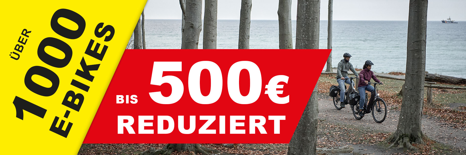 Über 1000 E-Bikes bis zu 500€ reduziert